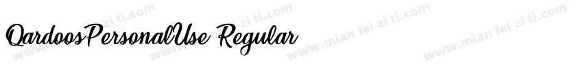 QardoosPersonalUse Regular字体转换